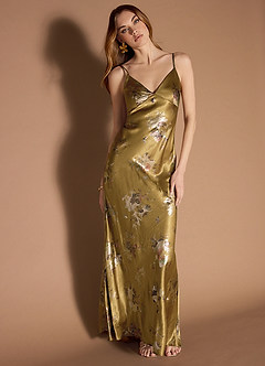 Rochelle Antique Gold Maxi Dress image5