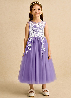 Azazie Sundae Robe Demoiselle D'honneur Fillette Robe Princesse en Dentelle Tahiti image7