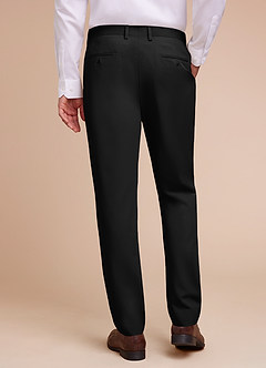 front Owen Noir Pantalon de costume léger et ajusté