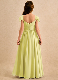 Azazie Meimei Girls Formal Final Sale Sky Blue A-Line Pleated Chiffon Dress image2