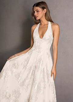 Isabeau Cloud White Maxi Dress image5