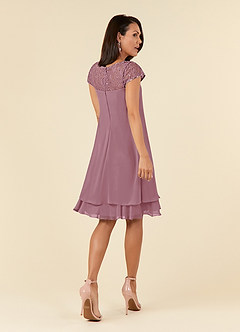Azazie Tess Mother of the Bride Dresses Vintage Mauve Empire Sequins Chiffon Dress image3
