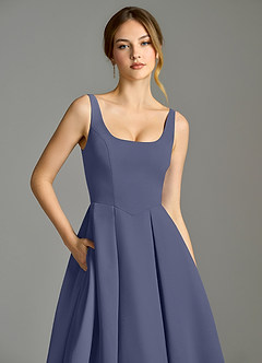 Azazie Amalie Bridesmaid Dresses Stormy A-Line Pleated Chiffon Dress image7
