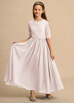 Azazie Pippin Junior Formal Flower Girl Klänningar Klä A-Line i Spets image6