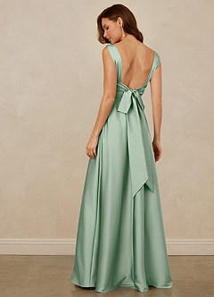 Christian Siriano Bridal for Azazie 1001 Bridesmaid Dresses Agave A-Line Sweetheart Neckline Stretch Satin Dress image5