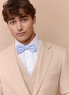 front Matte Satin Pre-Tied Bow Tie