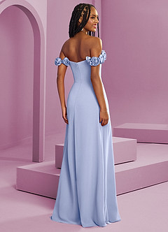 Barbie ♥ Azazie Bridesmaid Dresses Ice A-Line Off the Shoulder Chiffon Convertible Dress image9
