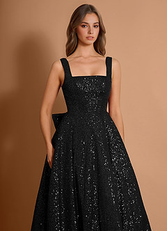 Romina Black Midi Dress image5