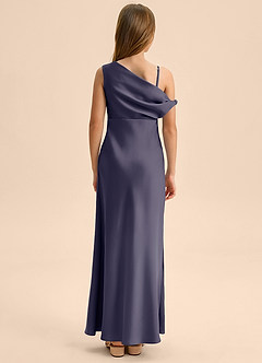 Azazie Emerson Junior Klä av Tubklänning i Stretch Satin Av axeln image2