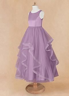 Azazie Sofia Flower Girl Dresses Wisteria A-Line Beaded Tulle Dress image10