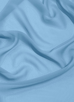 Azazie Dakota Bridesmaid Dresses Steel Blue A-Line V-Neck Pleated Chiffon Dress image5