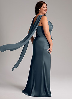 Azazie Sorrel Bridesmaid Dresses Twilight Mermaid Strapless Stretch Satin Convertible Dress image8