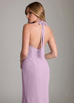 Azazie Valerie Bridesmaid Dresses Wisteria Mermaid Pleated Chiffon Dress image6