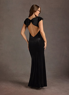 Morgan Black Open Back Gown image4