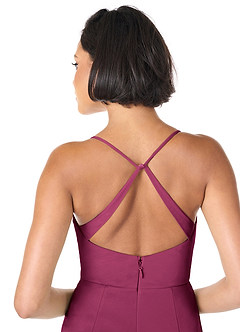 Azazie Ashana 신부 들러리 드레스 쉬스 레이스 망사 바닥 길이 드레스 image4