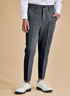 front Oliver Boys Charcoal 5-Piece Suit