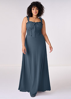 Barbie ♥ Azazie Bridesmaid Dresses Neptune A-Line Sweetheart Neckline Chiffon Dress image6