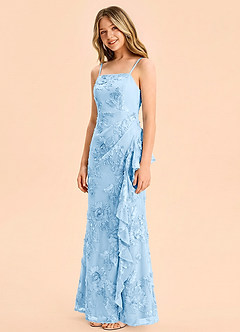 front Azazie Lyla Junior Formal Dress