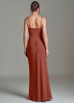 Azazie Niamh Suknie dla druhen Syrena Gorset Szyfon Do ziemi Sukienka image2