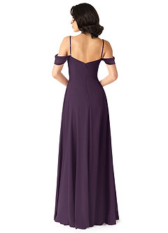 Azazie Tancie Bridesmaid Dresses Plum A-Line Off the Shoulder Chiffon Convertible Dress image2