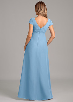 Azazie Allessia Final Sale A-Line Pleated Chiffon Floor-Length Dress image2