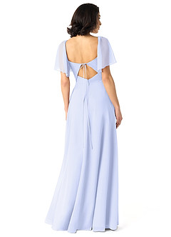 Azazie Chloe Brautjungfernkleider A-Linie Herzausschnitt Chiffon Kleid Lavendel image2