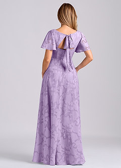 Azazie Kimber Suknie dla druhen Linia A z kieszeniami Kwiatowe wypalenie Do ziemi Sukienka image8