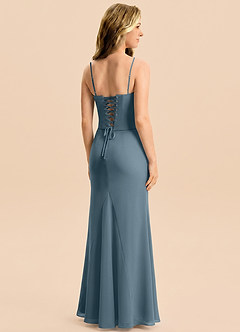 Azazie Sorrel Junior Twilight Mermaid Pleated Chiffon Dress image2