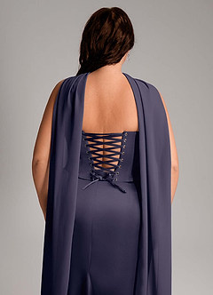 Azazie Sorrel Bridesmaid Dresses Stormy Mermaid Strapless Stretch Satin Convertible Dress image14