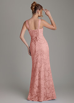 Azazie Agustina Bridesmaid Dresses Rosette Mermaid Corset Floral Burnout Dress image4