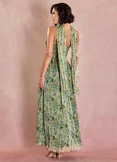 Lolla Green Floral Maxi Dress image4