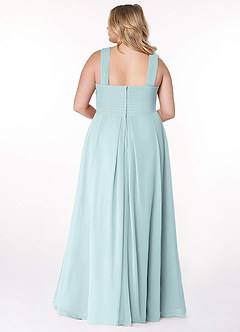 Azazie Kaleigh Bridesmaid Dresses Mist A-Line Pleated Chiffon Dress image8