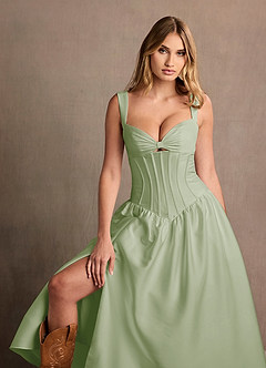 Vestido Verde Claro Midi Arwen image7