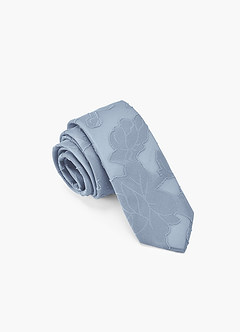 front Floral Burnout Skinny Tie