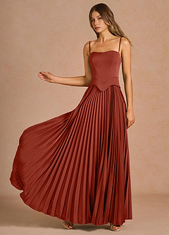 Vestido Terracota Largo Rylan image6