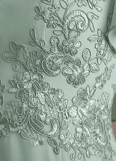 Azazie Frieda Mother of the Bride Dresses Agave A-Line Applique Chiffon Dress image6