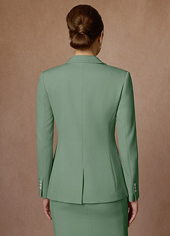 front Kennedy Matcha Strukturerad Stretchklänning