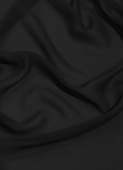 Azazie Debra Bridesmaid Dresses Black A-Line with Pockets Chiffon Convertible Dress image17