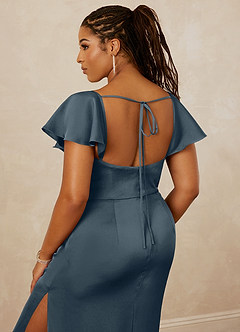 Christian Siriano Bridal for Azazie 1005 Bridesmaid Dresses Twilight Sheath Sweetheart Neckline Stretch Satin Dress image10