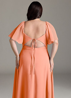 Azazie Chloe Bridesmaid Dresses Sunset A-Line Sweetheart Neckline Chiffon Dress image7