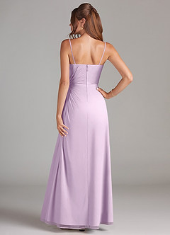 Azazie Aliani Bridesmaid Dresses Frosted Lilac Sheath Strapless Chiffon Convertible Dress image3