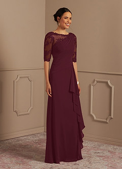 mother of bride burgundy dresses