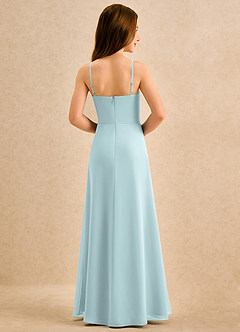 Azazie lolly Girls Formal Sukienki dla dziewczynek sypiących kwiaty Linia A Pofałdowany Szyfon Długość podłogi Sukienka image2