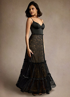 Jennifer Black Ruffle Maxi Dress image3