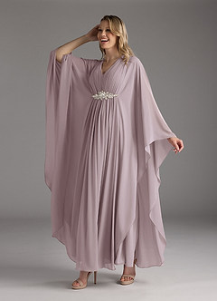 Azazie Drew Mother of the Bride Dresses Dusk A-Line Pleated Chiffon Dress image1