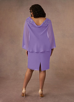 Azazie Carmela Mother of the Bride Dresses Tahiti Sheath Lace Chiffon Dress image11