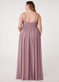 Azazie Alia Bridesmaid Dresses Dusty Rose A-Line Pleated Chiffon Dress image7