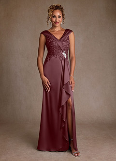 Azazie Santa Monica vestidos de madre de la novia Vestido de Sangrado de Encaje de Corte en A image3