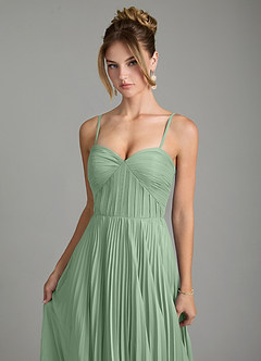 Azazie Teagan Bridesmaid Dresses Matcha A-Line Sweetheart Neckline Chiffon Dress image3