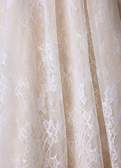 Azazie Vanessa Robes de mariée Robe Princesse en Dentelle Sans bretelles Diamant Blanc Champagne image5